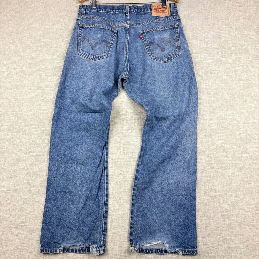 Vintage Levis 517 Mens 36x30 Bootcut Jeans Thigh Faded Denim